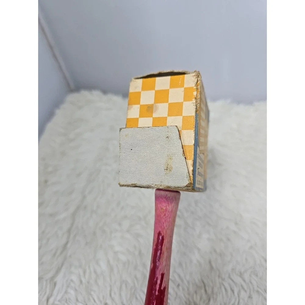 Vintage 60's MCM EKCO Meat Tenderizer‎ Mallet Hammer Wooden Red Handle